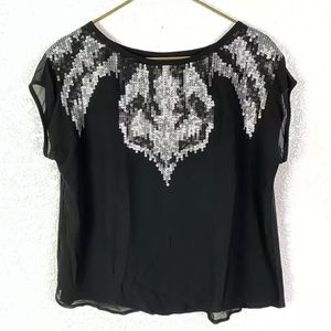 Urban Outfitters Ecote Sequin Blouse